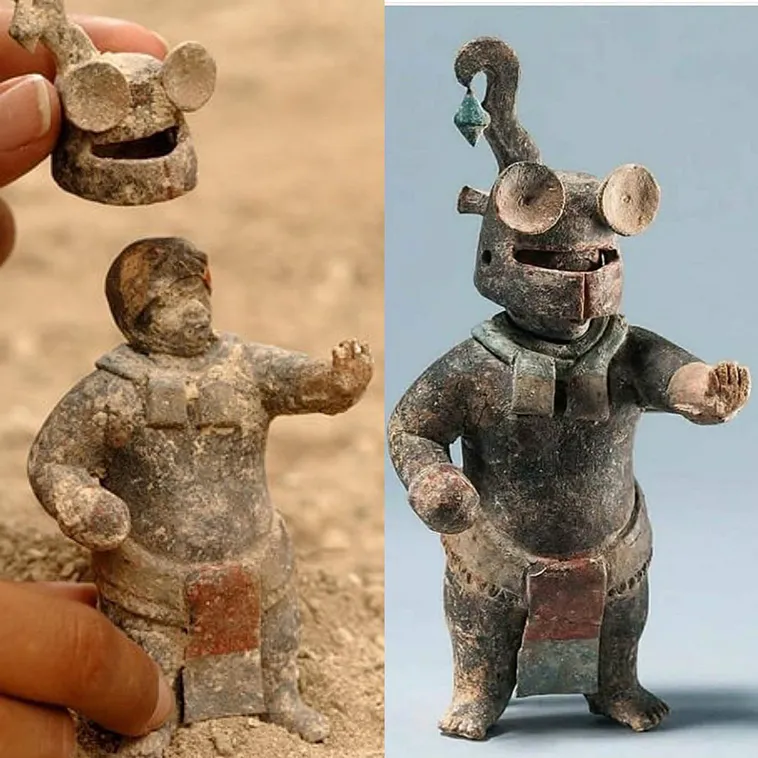 ceramiczna figurka Majów